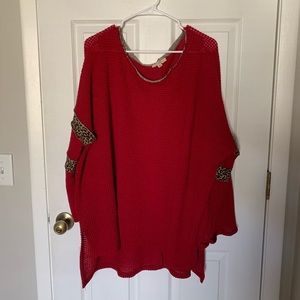 Umgee Red Sweater/shirt